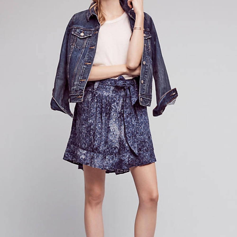 Anthropologie Wendy High-Low Skirt by Amadi
